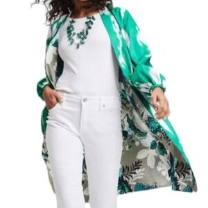 Chico's REVERSIBLE Duster Jacket Kimono Size 8 10 Petite NWT ❤️
